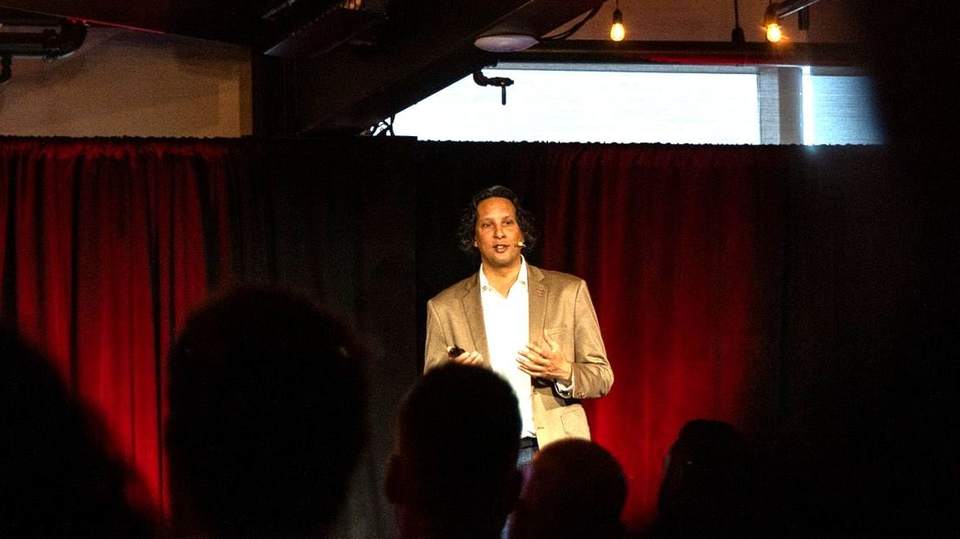 Robi Guha on stage